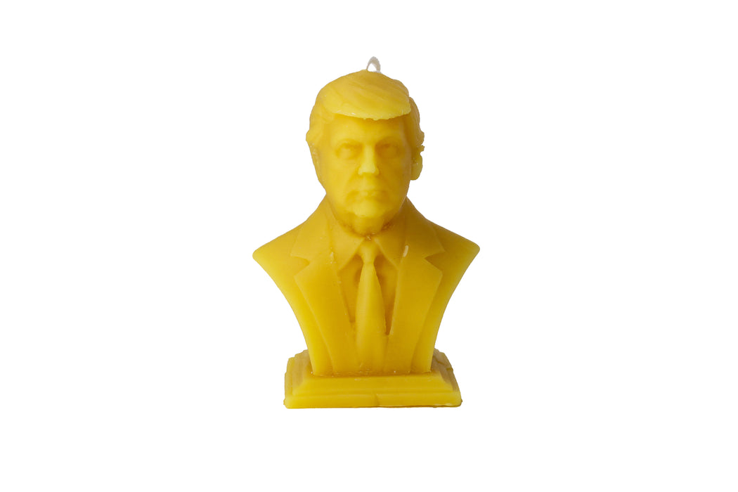 Trump Bust Beeswax Candle