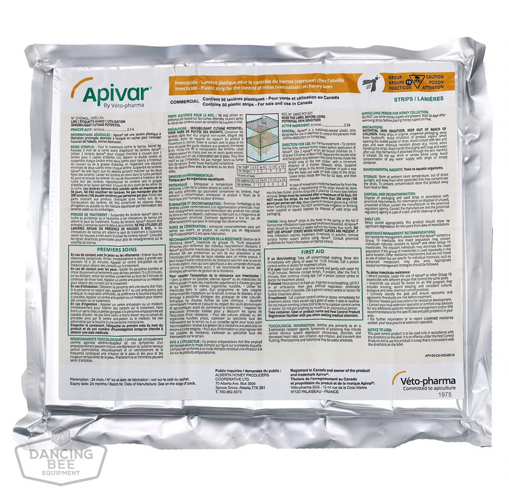 Apivar 60 Pack | Varroa Mite Control