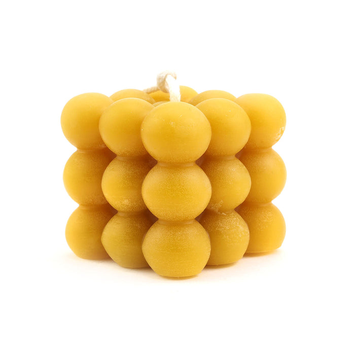 The Candle Works | Bubble Cube Beeswax Candle | Large