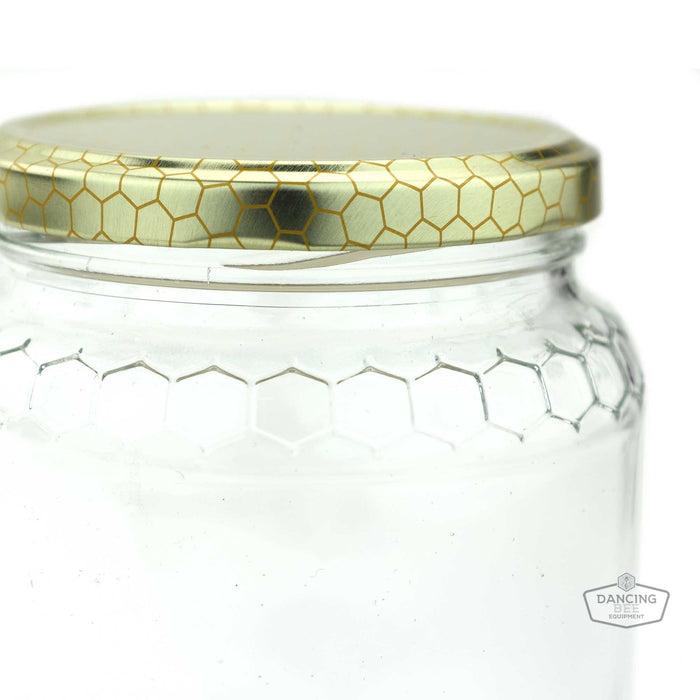 Glass Honeycomb Jar | 180ml | 9 oz (price per case)